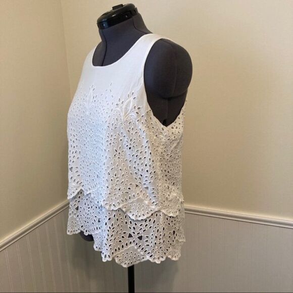 CABI Frolic Blouse, White, Small #5723 EUC - Picture 3 of 6